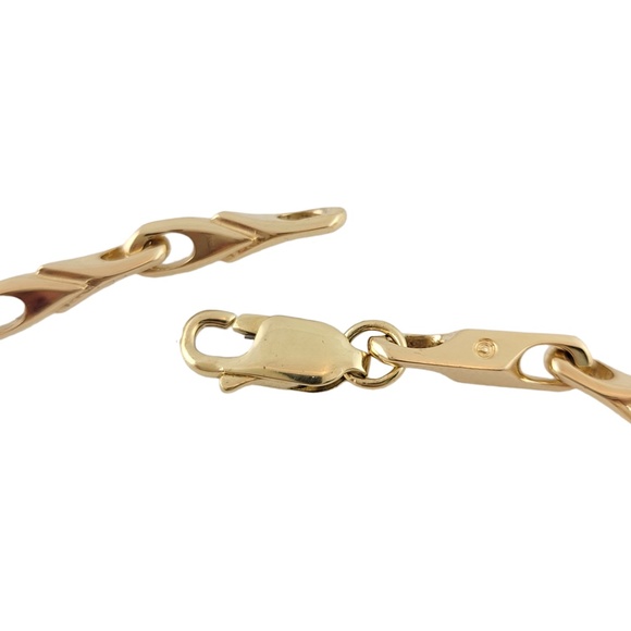 Vintage 14K Yellow Gold Link Bracelet #13453 - Picture 4 of 5